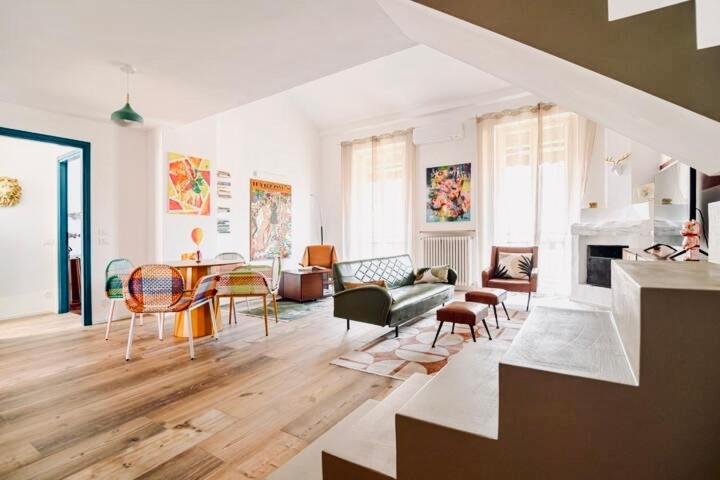 149 Borgo Ticino Suite Attico Di Lusso Con Terrazzo E Parking Privato Pavía Exterior foto